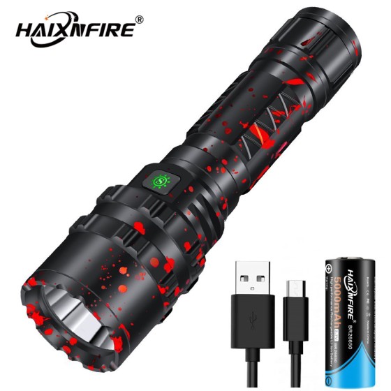HaixnFire G200 8000lm Powerful XHP50.2 LED Flashlight Lamp Waterproof Torch Light Ultra Bright